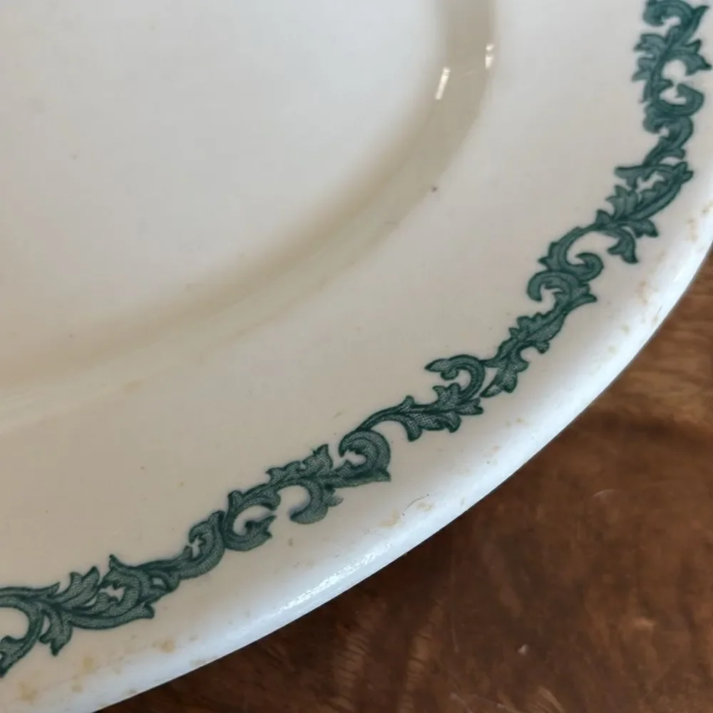 Oval Blue White Platter Syracuse China Restaurant Ware Diner 16 x11.75